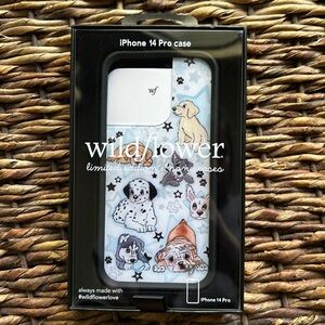 Wildflowers iPhone 14 Pro Case - Cute Dog Design